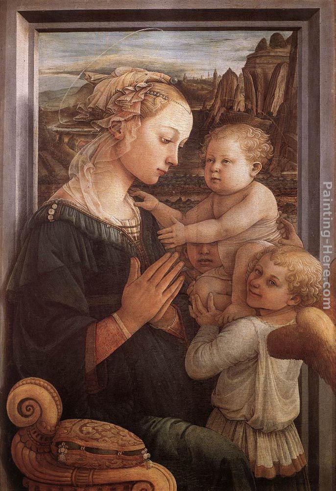 Fra Filippo Lippi Madonna with the Child and two Angels